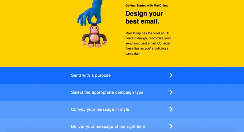 Enewsletter designs - mail chimp