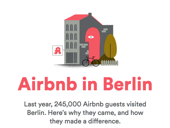Interactive content - Airbnb in Berlin